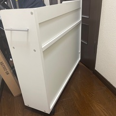 押入れ収納 ラック 押入れ本棚 キャスター付き  の画像