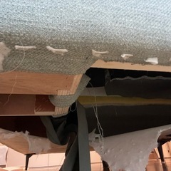 ニトリ布張りカウチソファの画像