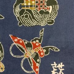 綿100% 江戸染 大判風呂敷(芹沢銈介)未使用品の画像
