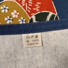 綿100% 江戸染 大判風呂敷(芹沢銈介)未使用品の画像