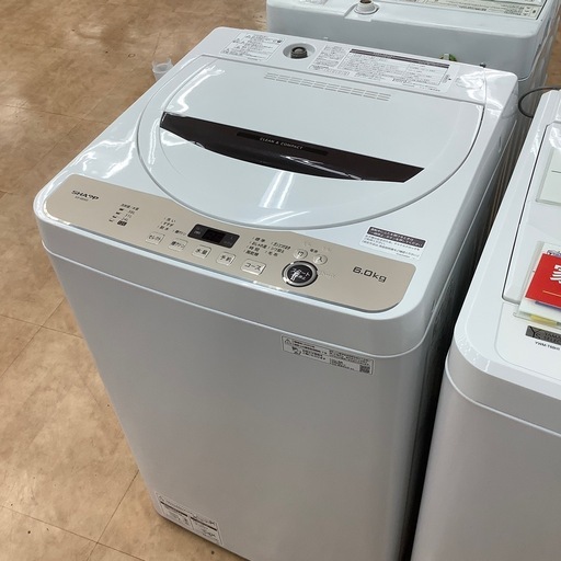 【トレファク摂津店】　SHARP   全自動洗濯機　2023年製　6.0kg 　が入荷致しました！！