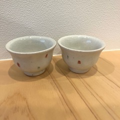 茶托　お猪口　切子グラス　七宝焼お皿セットの画像