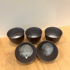 茶托　お猪口　切子グラス　七宝焼お皿セットの画像