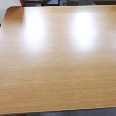 新札幌 日進木工 ダイニングテーブル W162×D86×H70cm ブラウン系 4人掛け ファニシング 木製 机 No. 3660の画像