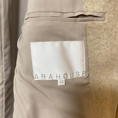 美品 メンズ スタンドカラーコート ABAHOUSE Lサイズの画像