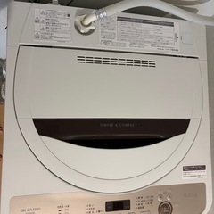2020年度製　SHARP 縦型洗濯機　6kgkgの画像