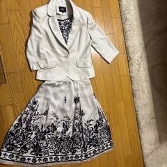m's select エムズセレクト ツイードジャケット＆スカートセットアップ 2点セットの画像