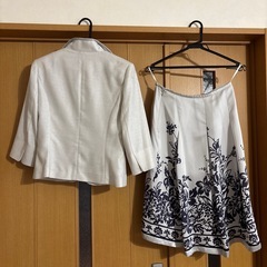 m's select エムズセレクト ツイードジャケット＆スカートセットアップ 2点セットの画像