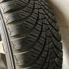 ダンロップ オールシーズン15インチ165/55 ブロンズカラーホイール ロックナットの画像