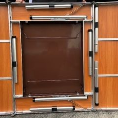 三つ折り バーベキューテーブル の画像