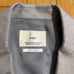 INED イネド スカートスーツ セットアップ グレー 2点セットの画像
