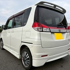低走行9万キロ台‼️月々1.1万円〜分割払い可❗️車検2年付き！大人気☆SUZUKI ソリオ☆SDナビ付き☆走行中DVD見れます☆ETC付き☆両側電動スライドドア☆純正アルミ☆ドライブレコーダー付きのフル装備‼️の画像