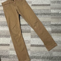EDWIN ベージュ　テーパードトラウザーパンツ　ストレッチデニム (K0032の画像