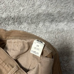 EDWIN ベージュ　テーパードトラウザーパンツ　ストレッチデニム (K0032の画像