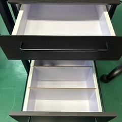 パソコンデスクセット 椅子 袖机の画像