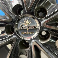５５プリウス等に！！215/40R18　社外アルミ、タイヤ４本セット！！の画像