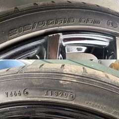 ５５プリウス等に！！215/40R18　社外アルミ、タイヤ４本セット！！の画像
