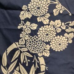 昭和レトロ 綿100% 藍染め大判風呂敷の画像