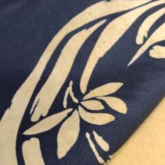 昭和レトロ 綿100% 藍染め大判風呂敷の画像