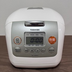 【無料】5.5合炊　炊飯器(ホワイト)の画像