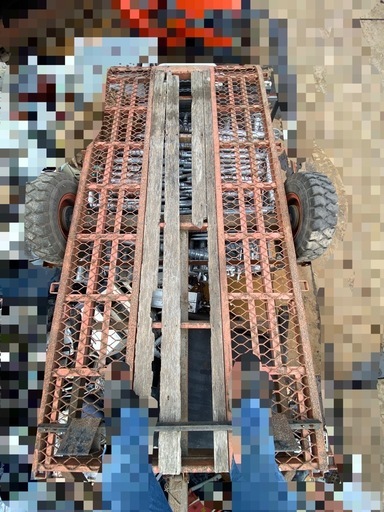 中川車輌 3条 4条　コンバイントレーラー 中川　NCB-800 油圧シーソー  最大積載量 2500kg 中古 引き取り限定
