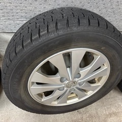 セレナ純正ホイール＋22年製195/65R15スタッドレス（7〜8部山）４本セットの画像