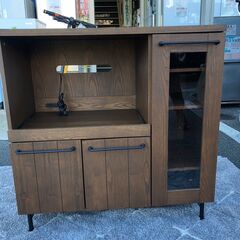 【福岡市 市内近郊限定】コンパクト カップボード 食器棚 キッチン収納 配送無料 福岡市 市内近郊限定】コンパクト カップボード 食器棚 キッチン