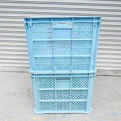 プラスチック リステナー MB-150 大型 用途の広いコンテナー 多くの業種 ワゴン コンテナボックス 2段積み 積み重ねケース  2台セット リスのプラスチック サンコー サンテナーの画像