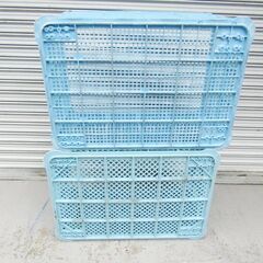 プラスチック リステナー MB-150 大型 用途の広いコンテナー 多くの業種 ワゴン コンテナボックス 2段積み 積み重ねケース  2台セット リスのプラスチック サンコー サンテナーの画像