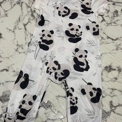 パンダ ベビー服 ロンパース の画像