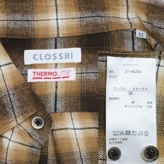 ★CLOSSHI メンズシャツ★Mサイズ★秋冬物の画像