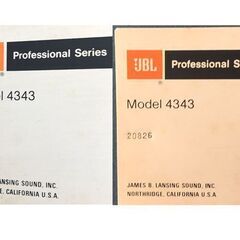 JBL ジェイビーエル Model 4343 4Wayスピーカーペア  ジャンクの画像