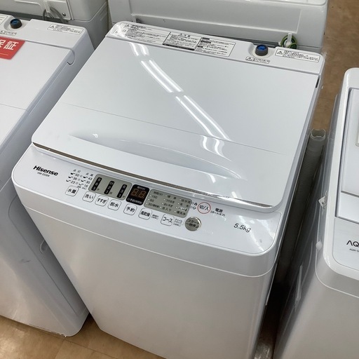 【トレファク摂津店】　Hisense   全自動洗濯機　2022年製　5.5kg  　が入荷致しました！！