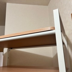 伸縮ランドリーラック ホワイトの画像
