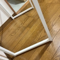 伸縮ランドリーラック ホワイトの画像