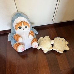 サメにゃん、かきぬいぐるみ手袋の画像