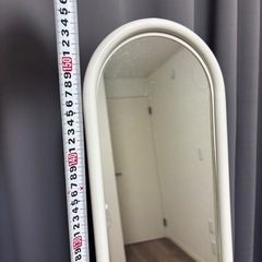 全身鏡　ホワイトの画像