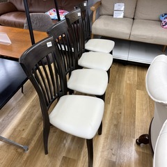 ダイニング5点セット ダークブラウン×ホワイト のご紹介です！の画像