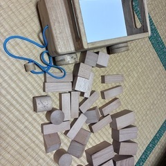 木の積み木の画像