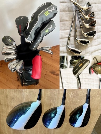 【TaylorMade M2他】ゴルフクラブ セット 初心者(始める方)〜中級者(再開する方)向け｜そろえる手間なく楽！｜おまけ多数
