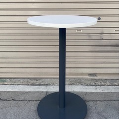A742♠️KOKUYO サイドテーブル カフェテーブル 丸テーブルの画像