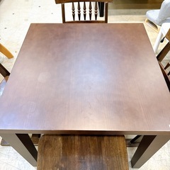 ダイニングテーブル チェア4脚 セット だーくぶダークブラウンの画像