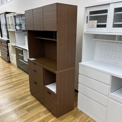 レンジボード ３枚扉 エトナ ブラウン のご紹介です。の画像