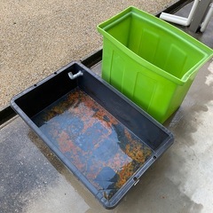 メダカなどに　トロ舟60l 汲み置き水のタンク　の画像