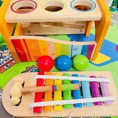 Hape Pound and Tap Bench 知育玩具 セットの画像