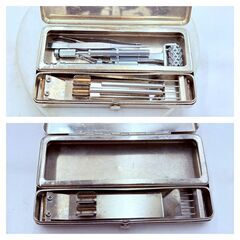 【❗️✨コンパクト✨❗️】 🔧銀製風 メタルツールセット ✨現状渡し・簡易清掃済❗️の画像