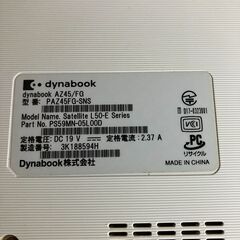東芝　Dynabook AZ45/FG  Core i3-8130U  8GB  新品SSDの画像