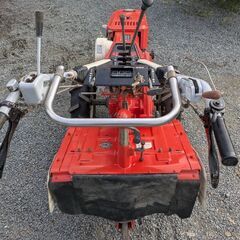 鹿児島発クボタ　7馬力　セル始動　ディーゼルエンジン耕運機K1-70　タイヤ良好　バッテリー新品交換済みの画像