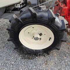 鹿児島発クボタ　7馬力　セル始動　ディーゼルエンジン耕運機K1-70　タイヤ良好　バッテリー新品交換済みの画像
