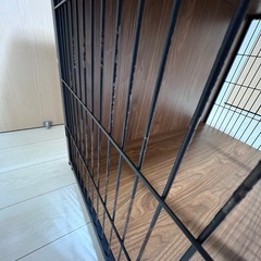 ペットゲージ 木製＋金属の画像